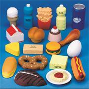 Foam, Grain, Protein, Dairy and Snack Food Set (set of 19)