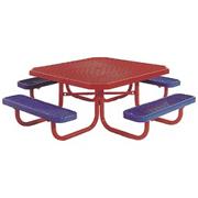Kids Coated Steel Square Picnic Table