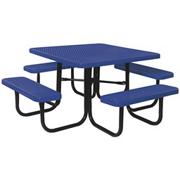 Picnic Table, Square 46", Coated Metal