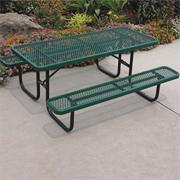 Picnic Table, 72" Rectangular, Coated Metal 