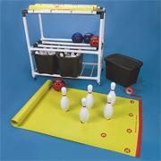 Bin-Ball-Bowling Cart