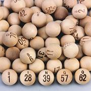 Wooden Bingo Balls (pack of 75)
