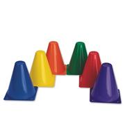 6-Color Spectrum� Cones, 6" (set of 6)