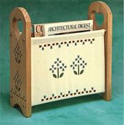 Unfinished Heart Magazine Rack, Unassembled