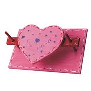 Unfinished Heart Napkin Holder, Unassembled