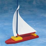 Unfinished Wooden Sailboat, Unassembled (pack of 12)