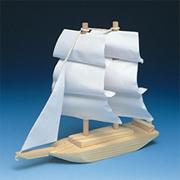 Unfinished Wood Tall Ship Kit