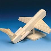 Unfinished Wood Jet Liner Kit, Unassembled