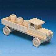 Unfinished Wood Pickup Truck Kit, Unassembled