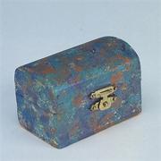 Unfinished Sturdy Little Wooden Chest - 2-1/2" x 2" x 1-3/4"