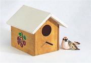Wooden Birdhouse, Unfinished, Unassembled