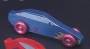 Unfinished Wooden Car Shape, Unassembled