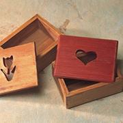 Unfinished Designer Cut-Out Box - Heart Shape