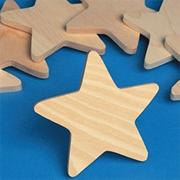 Wooden Stars  (pack of 25)