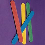 Colored Craft Sticks - Jumbo  (pack of 75)