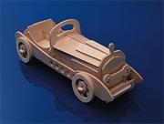 Unfinished Punch and Make Roadster Model, Unassembled