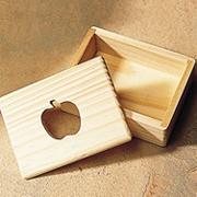 Unfinished Apple Cutout Designer Box