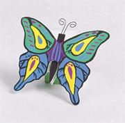 Unfinished Wooden Butterflies, Unassembled (pack of 12)
