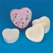 Unfinished Nested Heart Boxes (set of 3)