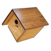 Wooden Birdhouse, Unfinished, Unassembled
