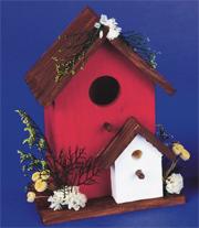 Unfinished Birdhouse with Perch