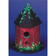 Unfinished Hut Style Wood Birdhouse