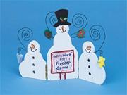 Unfinished Jointed Wooden Snowmen