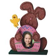 Unfinished Wooden Character Frame - Bunny with Bird