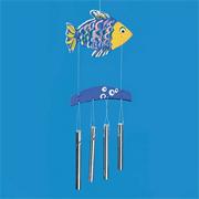 Unfinished Fish Wind Chimes, Unassembled (pack of 6)