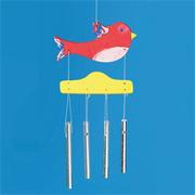 Unfinished Bird Wind Chimes, Unassembled (pack of 6)