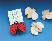 Unfinished Wood Ladybug Clips (pack of 6)