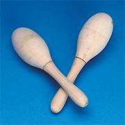 Unfinished Wooden Maracas (pack of 12)