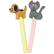 Pet-Shaped Craft Sticks  (pack of 32)