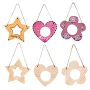 Unfinished Wood Mini Assorted Frames (pack of 18)