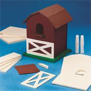 Unfinished Wooden Barn, Unassembled