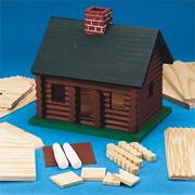 D-I-Y Wood Log Cabin, Unfinished, Unassembled