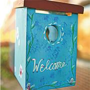 Unfinished Window Birdhouse