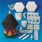 Unfinished D-I-Y Gazebo Birdhouse Craft Kit