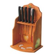 Unfinished Wood Knife Rack