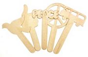 Peace Sign Craft Sticks (pack of 15)