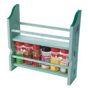 Unfinished Wood Colonial Spice Rack