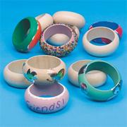 Large Wooden Bangle Bracelet (pack of 12)