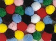 Pom Poms 1" - Assorted Colors  (pack of 100)